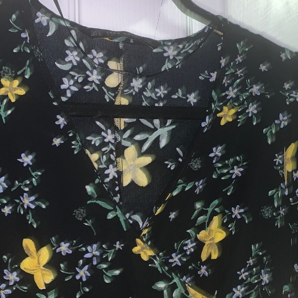Zara Floral Dress M - Picture 2 of 4
